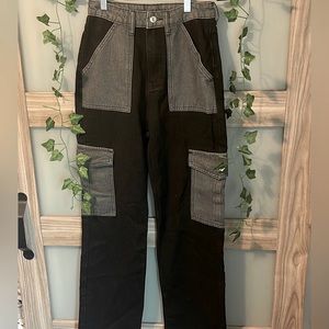 Baggy Cargo Patchwork/Split Jeans